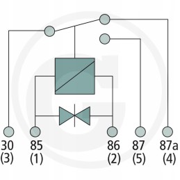 Relay contact 5 pin 12v 10 20a h404900020060