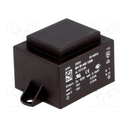 1 pcs x HAHN - BV EI 422 1229 - Transformer: encapsulated, 6VA, 230VAC, 18V, 18V, 167mA, 167mA, PCB