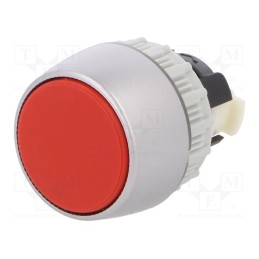 1 pcs x SPAMEL - ST22-KC - Switch: push-button, 22mm, Stabl.pos: 1, red, IP65, flat, Pos: 2, ST22