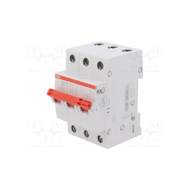 1 pcs x ABB - 2CDD273111R0025 - Switch-disconnector, Poles: 3, for DIN rail mounting, 25A, 415VAC
