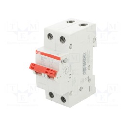 1 pcs x ABB - 2CDD272111R0050 - Switch-disconnector, Poles: 2, for DIN rail mounting, 50A, 415VAC