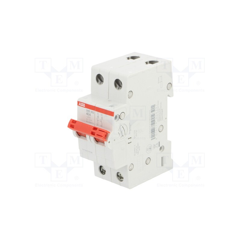 1 pcs x ABB - 2CDD272111R0040 - Switch-disconnector, Poles: 2, for DIN rail mounting, 40A, 415VAC