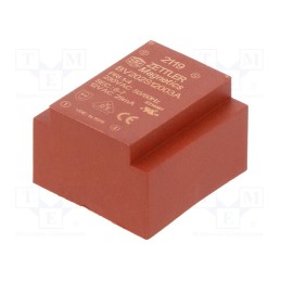1 pcs x ZETTLER - BV202S12003A - Transformer: encapsulated, 0.35VA, 230VAC, 12V, PCB, 24x16x23mm