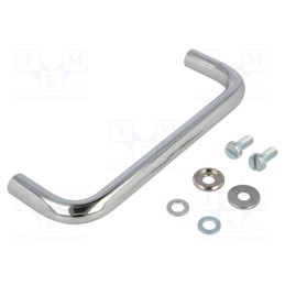 1 pcs x MENTOR - 270.3 - Handle, chromium plated steel, chromium plated, H: 43mm, W: 14mm