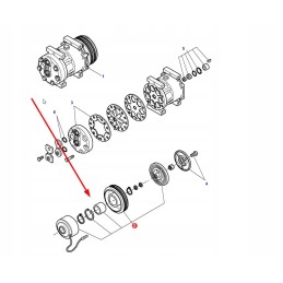3906599m91 air conditioning compressor clutch