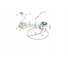 New Holland TDD Case JX 87557539 throttle cable