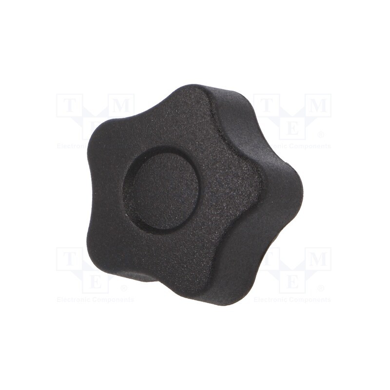 1 pcs x ELESA+GANTER - VCT.25 P-M4X6-C9 - Knob, Ø: 25mm, Ext.thread: M4, 6mm, H: 19mm, technopolymer PA