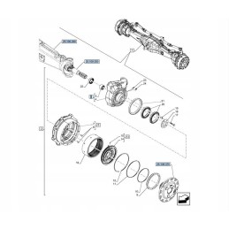 Return right New Holland T5 Case Farmall JX 47805