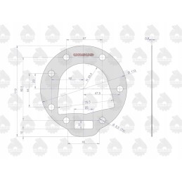 Set of compressor gaskets 8973126404