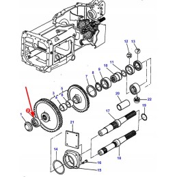 3382265m1 cylindrical roller bearing, 1 row, front drive