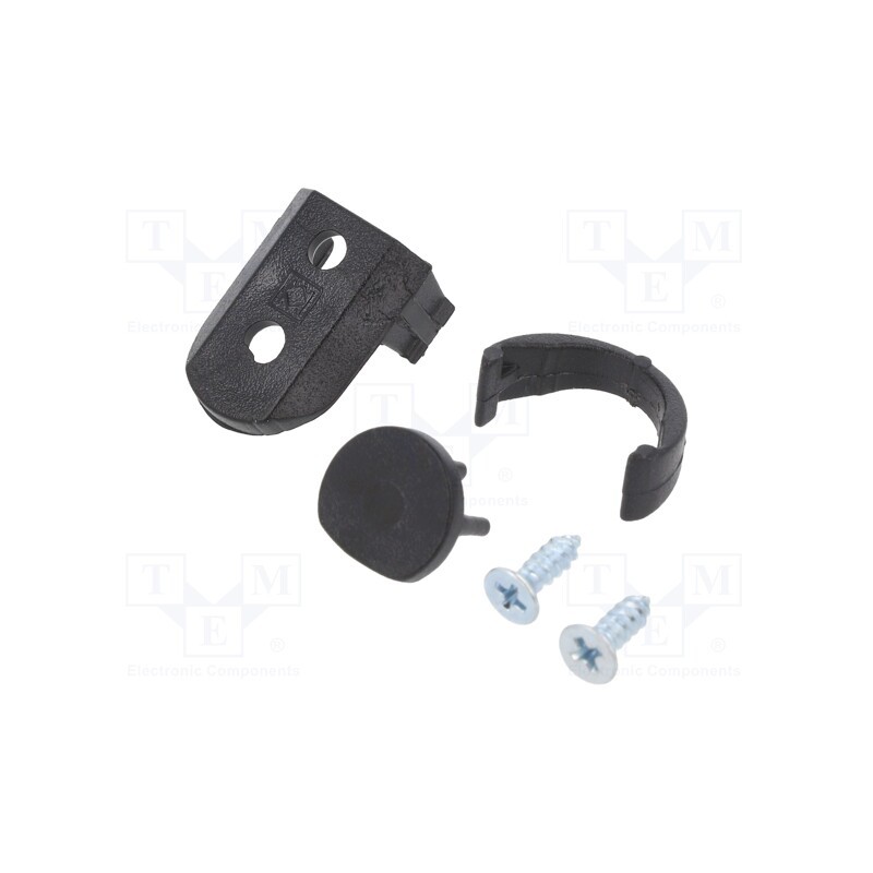 1 set x TOPMET - 86350002 -AS - Flat holder, black, 2pcs, PEN8