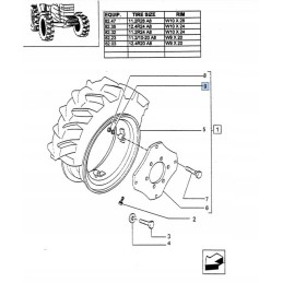 New Holland pad 16 6x33x6 5164709