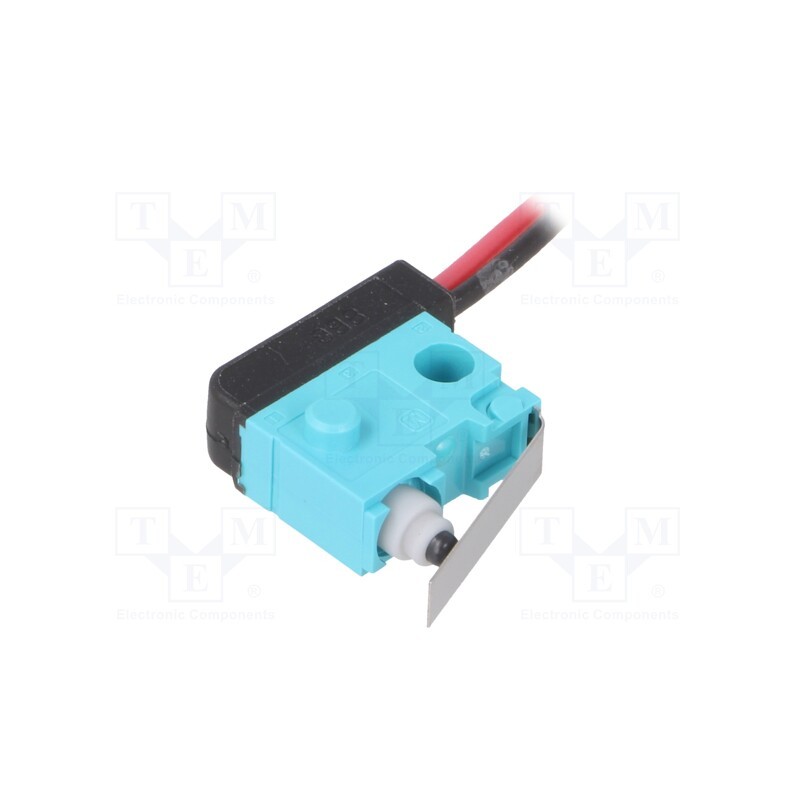 1 pcs x PANASONIC - ASQ10227 - Microswitch SNAP ACTION, 0.1A/30VDC, with lever, SPST-NC, Pos: 2