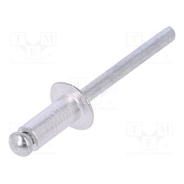 1 pcg x VOREL - 70500 - Rivet, aluminium, Rivet diam: 4.8mm, L.rivet: 12.7mm, 50pcs.