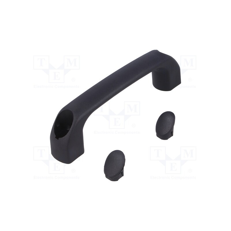 1 pcs x ROZTOCZE - 4.444.001-01 - Handle, polyamide, black, H: 34mm, L: 120mm, W: 18mm, 530N