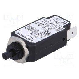 1 pcs x SCHURTER - 4400.0001 - Circuit breaker, Urated: 240VAC, 48VDC, 4A, SPST, Poles: 1, screw