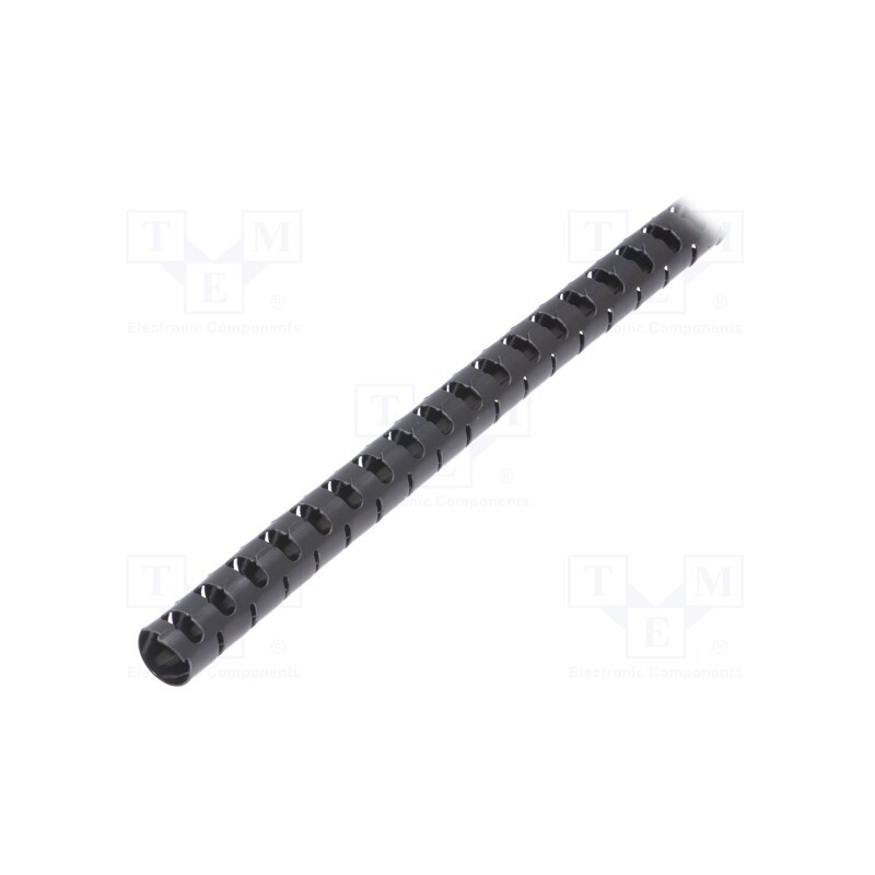 25 m x HELLERMANNTYTON - 161-63201 - Spiral wrapping, 16mm, polyamide, black, Helawrap HWPAV0, UL94V-0