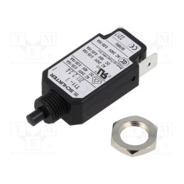 1 pcs x SCHURTER - 4400.0074 - Circuit breaker, Urated: 240VAC, 48VDC, 2.3A, SPST, Poles: 1, screw
