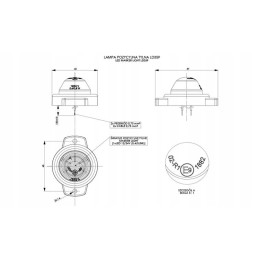 Single LED marker lamp 12v 24v