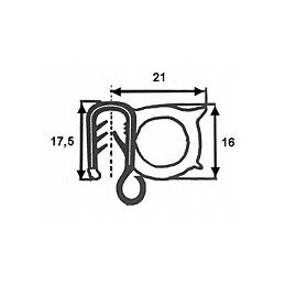 Seal with a water intake channel for opening windows