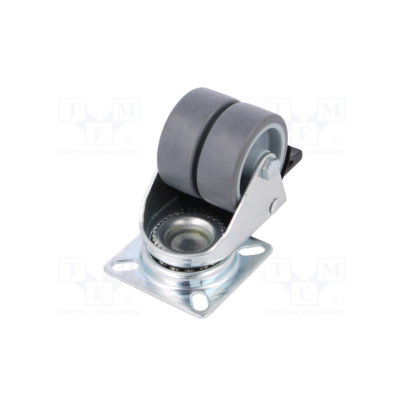 1 pcs x RADER - KPDA-TPA 50S-HC - Transport wheel, Ø: 50mm, W: 34mm, H: 71mm, twin wheels, 70kg, TPA