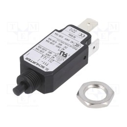 1 pcs x SCHURTER - 4400.0101 - Circuit breaker, Urated: 240VAC, 48VDC, 14A, SPST, Poles: 1, screw
