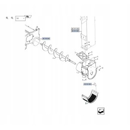 New Holland CX 84462631 bowl feeder cover