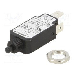 1 pcs x SCHURTER - 4400.01 - Circuit breaker, Urated: 240VAC, 48VDC, 13A, SPST, Poles: 1, screw