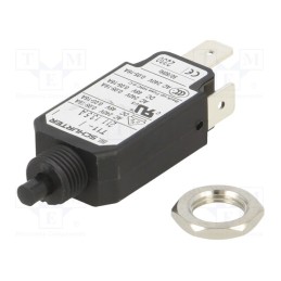 1 pcs x SCHURTER - 4400.0508 - Circuit breaker, Urated: 240VAC, 48VDC, 13.5A, SPST, Poles: 1, screw