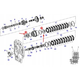 F824100360110 powershift clutch basket piston