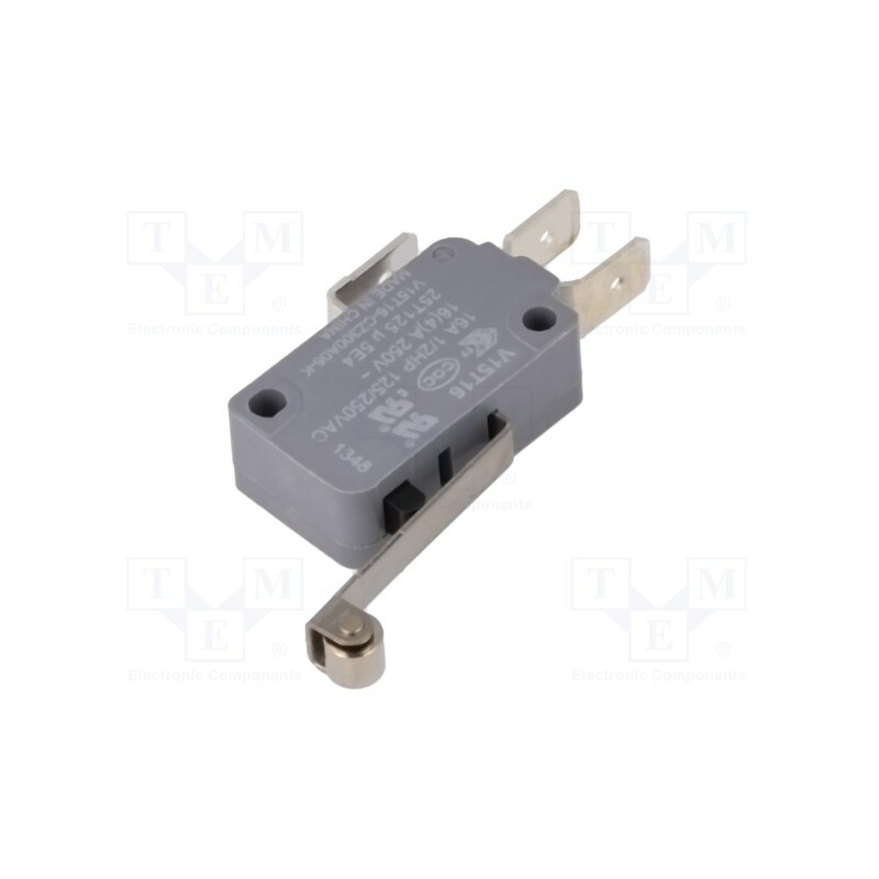 1 pcs x HONEYWELL - V15T16-CZ300A06-K - Microswitch SNAP ACTION, 16A/250VAC, with lever (with roller)