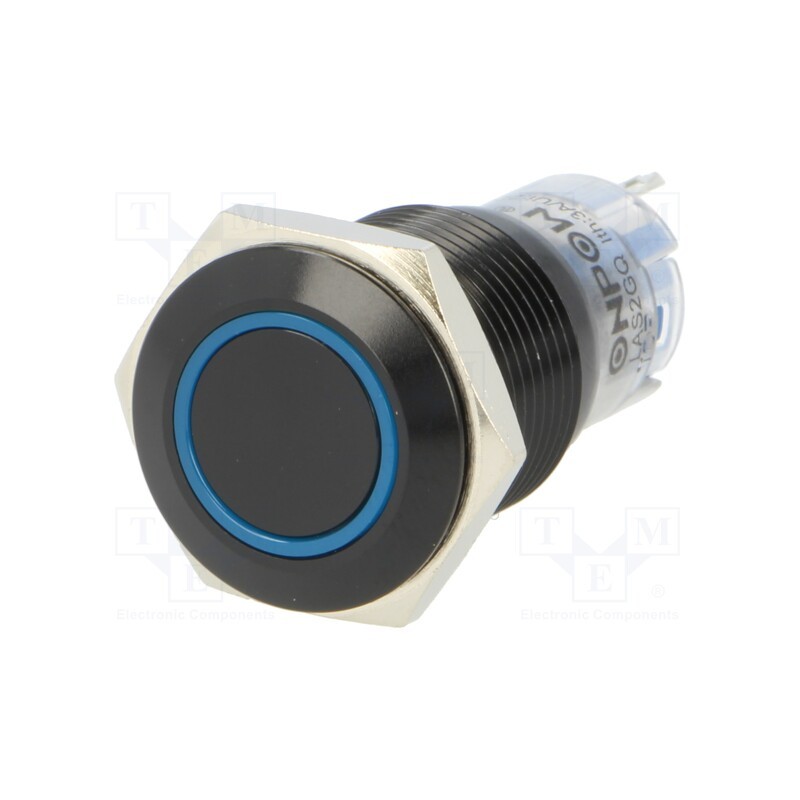 1 pcs x ONPOW - LAS2-GQF-11E/B/24V/A/FP - Switch: vandal resistant, Pos: 2, SPDT, 0.5A/220VAC, 1A/24VDC, IP67
