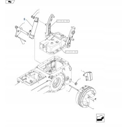 Additional actuator new holland t4 t5 t5000 case jx