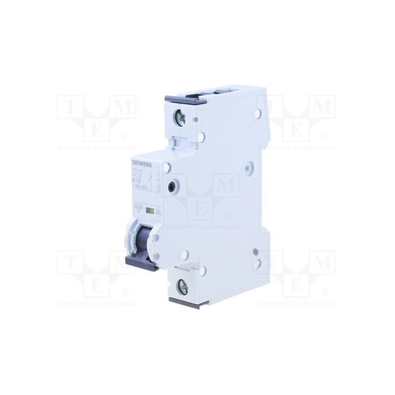 1 pcs x SIEMENS - 5SY4110-6 - Circuit breaker, 230/400VAC, Inom: 10A, Poles: 1, Charact: B, 10kA