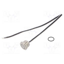 1 pcs x ONPOW - MTA16F-10E/Y/Y/12V/S - Switch: vandal resistant, Pos: 2, SPST-NO, 50mA/24VDC, IP65, yellow