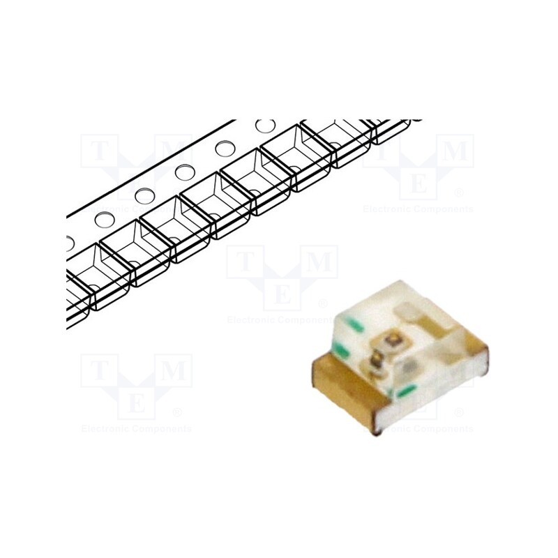 5 pcs x KINGBRIGHT ELECTRONIC - KP-2012CGCK - LED, SMD, 0805, green, 20÷50mcd, 2x1.25x1.1mm, 120°, 2.1÷2.5V, 20mA