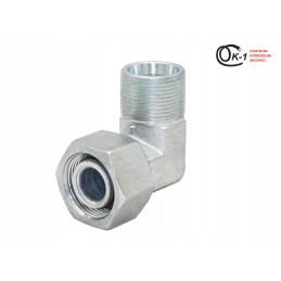 Hydraulic elbow connector with nut M14x1 5 6s