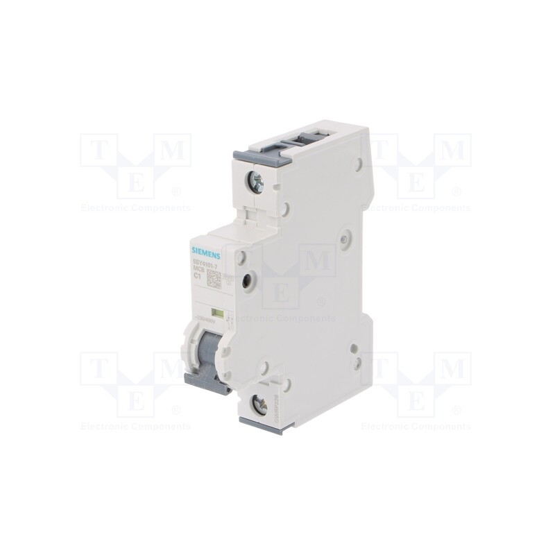 1 pcs x SIEMENS - 5SY4101-7 - Circuit breaker, 230/400VAC, Inom: 1A, Poles: 1, Charact: C, 10kA