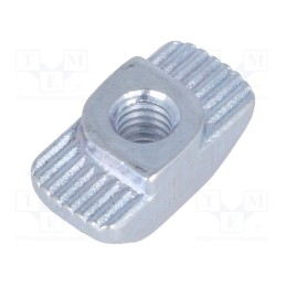 1 pcs x ELESA+GANTER - GN 505-8-M4-MB - Nut, for profiles, Width of the groove: 8mm, steel, zinc, T-slot