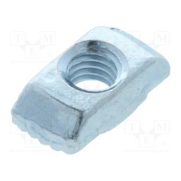 1 pcs x FATH - 096H06410 - Nut, for profiles, Width of the groove: 6mm, steel, zinc, T-slot