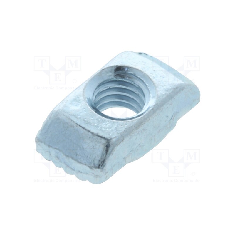 1 pcs x FATH - 096H06410 - Nut, for profiles, Width of the groove: 6mm, steel, zinc, T-slot