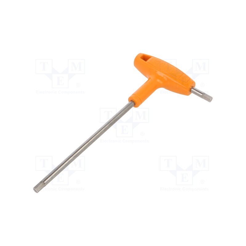 1 pcs x BETA - 961941 - Wrench, hex key, HEX 6mm, stainless steel, Kind of handle: T