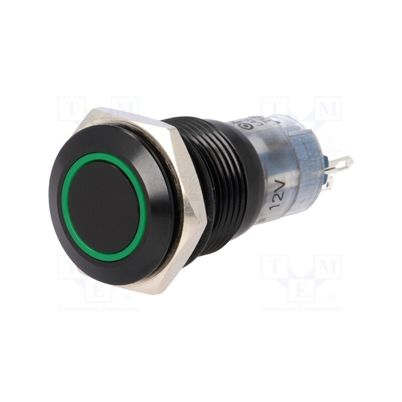 1 pcs x ONPOW - LAS2-GQF-11E/G/12V/A/FP - Switch: vandal resistant, Pos: 2, SPDT, 0.5A/220VAC, 1A/24VDC, IP67