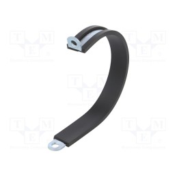 1 pcs x MPC INDUSTRIES - LKD15412 - Fixing clamp, ØBundle : 54mm, W: 12mm, steel, Cover material: EPDM