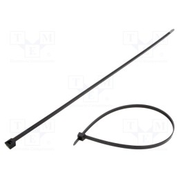 25 pcs x HELLERMANNTYTON - 111-15660 - Cable tie, L: 530mm, W: 8.9mm, polyamide, 780N, black, Ømax: 150mm