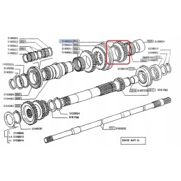 Drive sprocket fiat f120 f140 5149950 cnh