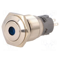 1 pcs x ONPOW - LAS2-GQF-11D/B12V/S-P - Switch: vandal resistant, Pos: 2, SPDT, 0.5A/220VAC, 1A/24VDC, IP65