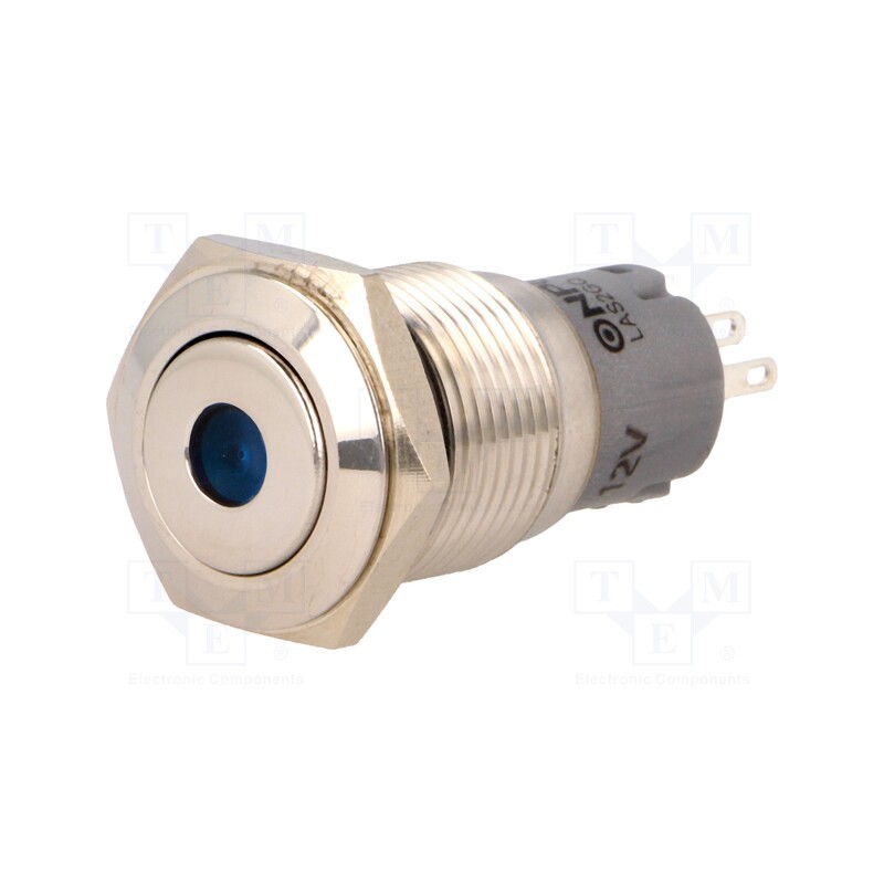 1 pcs x ONPOW - LAS2-GQF-11D/B12V/S-P - Switch: vandal resistant, Pos: 2, SPDT, 0.5A/220VAC, 1A/24VDC, IP65