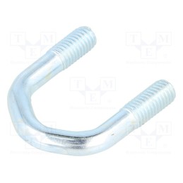 1 pcs x DROMET - CBTD.8.23(1/2') - U-bolt, D, 1.25, steel, zinc, Thread len: 18mm, for antenna fixing