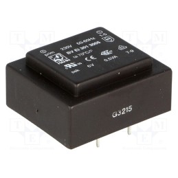1 pcs x HAHN - BV EI 301 3005 - Transformer: encapsulated, 0.5VA, 230VAC, 6V, 83mA, PCB, BVEI